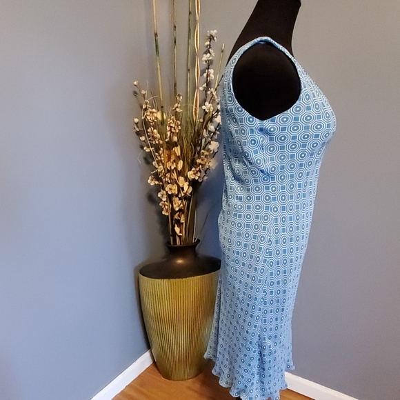 Jones New York Signature Ocean Blue Silk dress NWT - Picture 4 of 7